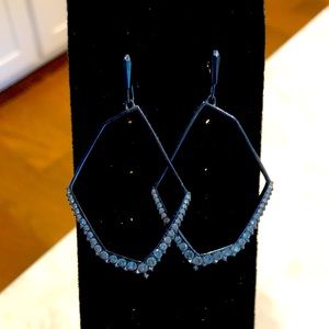 Kendra Scott Navy Drop Earrings